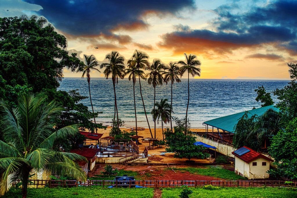 Lumley beach Sierra Leone