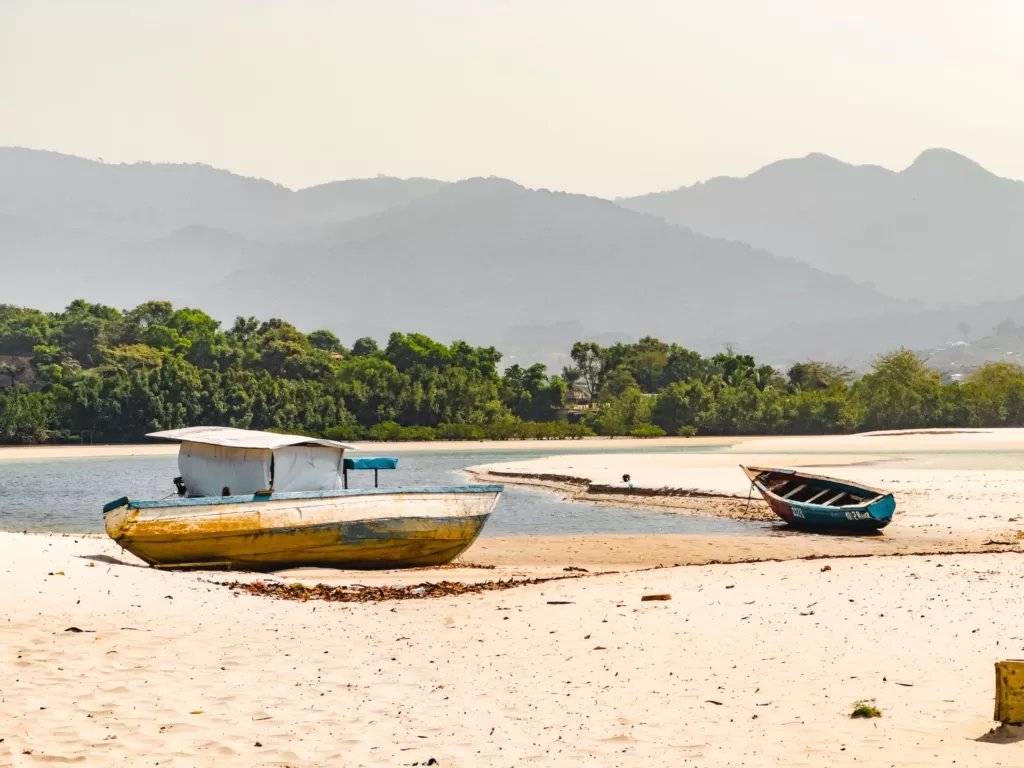 River No.2 beach in Freetown, Sierra Leone